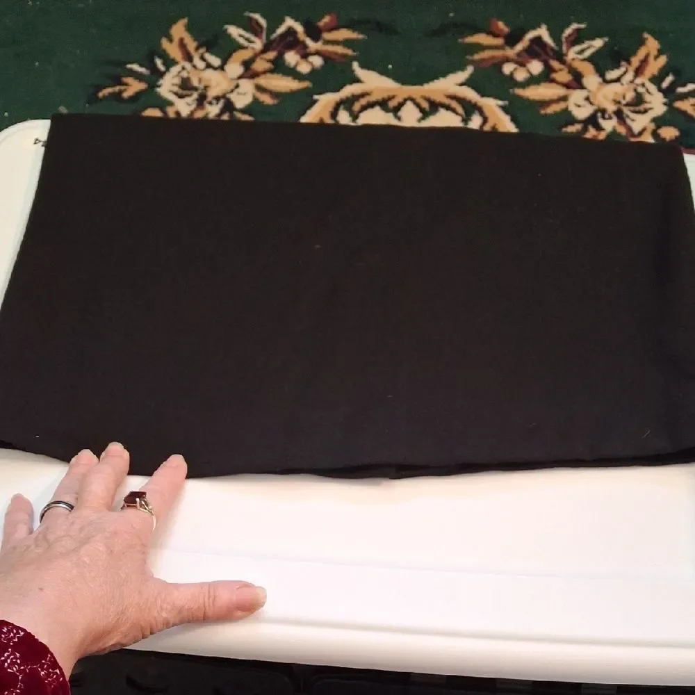 100% Wool Black Pencil Skirt for Women (Rox351)